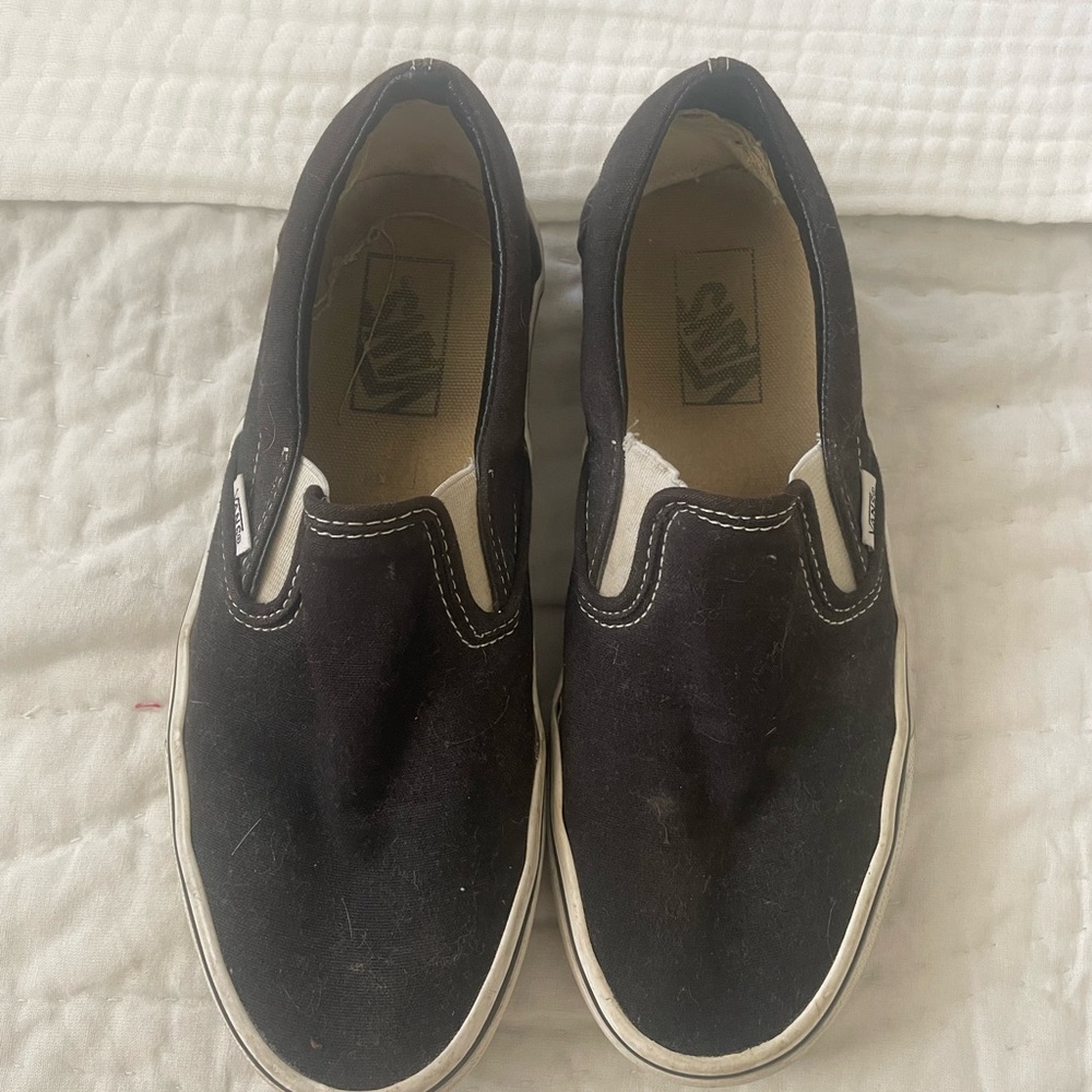 Black Slip On Vans